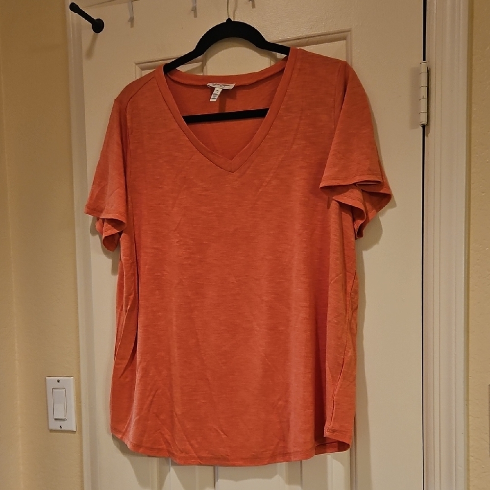 Jessica Simpson Orange Relaxed Fit T-Shirt